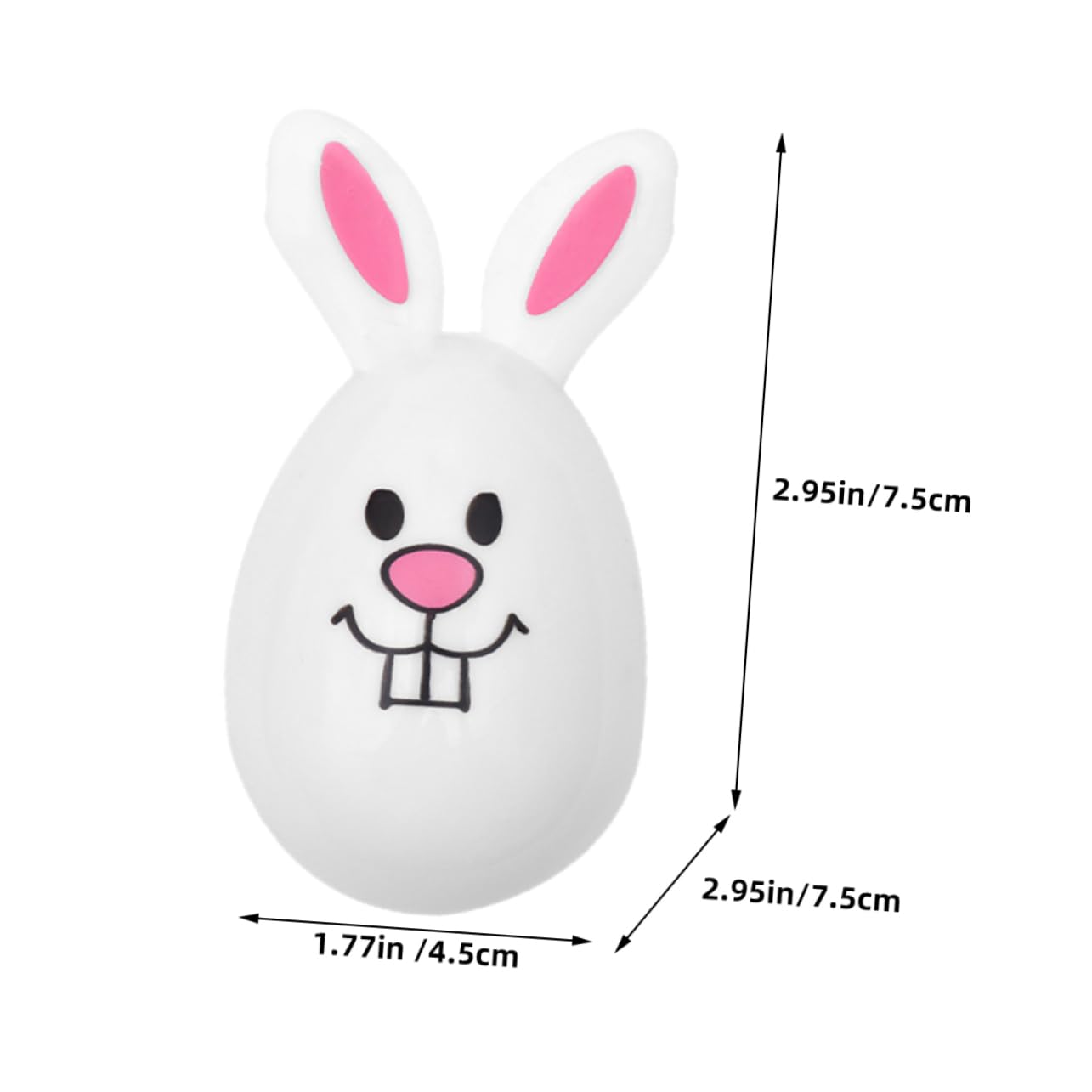 Amazon.co.jp: TOYANDONA 個彩绘復活節卵 うさぎ型 開口式 製